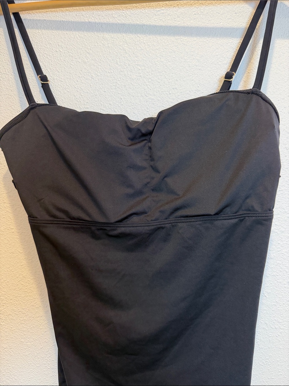 Relleciga Women's Black One Piece Black Bathing Suit New With Tags Size L - Picture 6 of 7